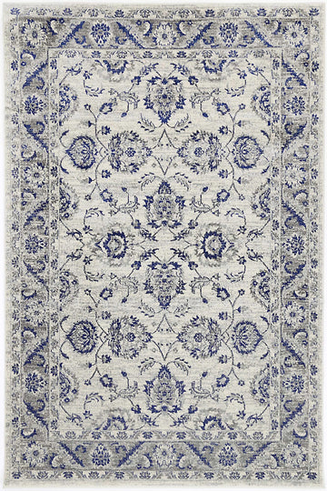 Delicate Cassandra Blue & Ivory Rug