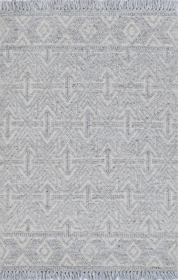 Diego Tribal Grey Wool Rug - DIEG02