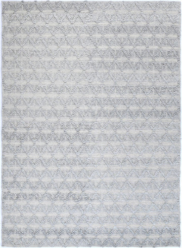 Himalaya Mosaic Tribal Grey Wool Rug