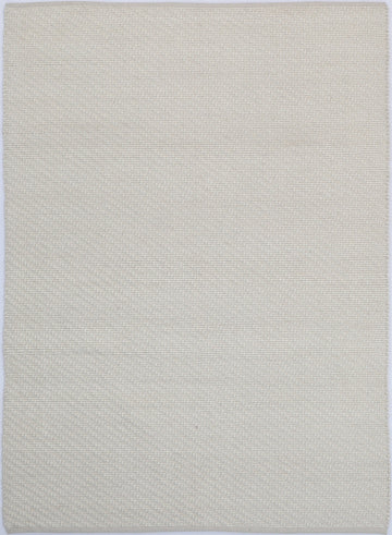 Basalt Ivory Wool Blend Textured Rug -  IVOR