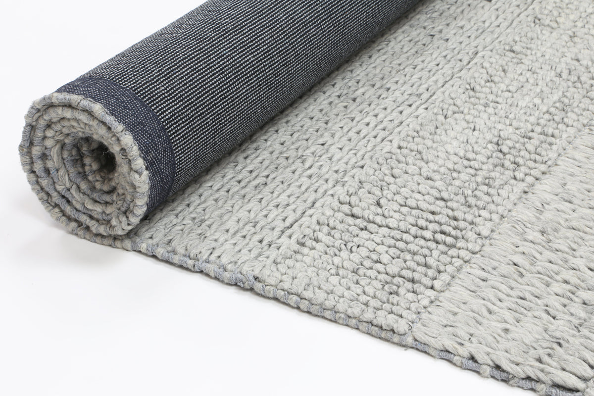 Grace Line Rug Harlow Grace Grey Wool Blend Rug