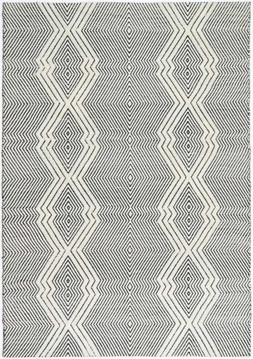 Himalaya Saw Tribal Ivory Wool  Rug