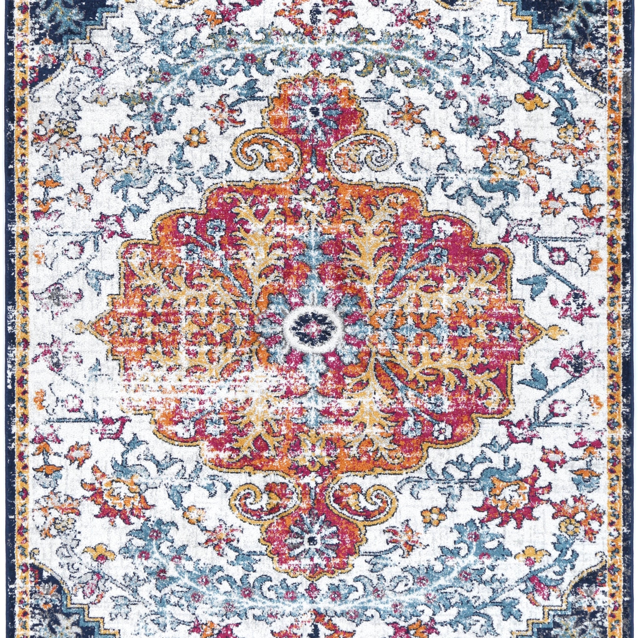Provence Miliana Grey Blue Transitional Rug - PROV05