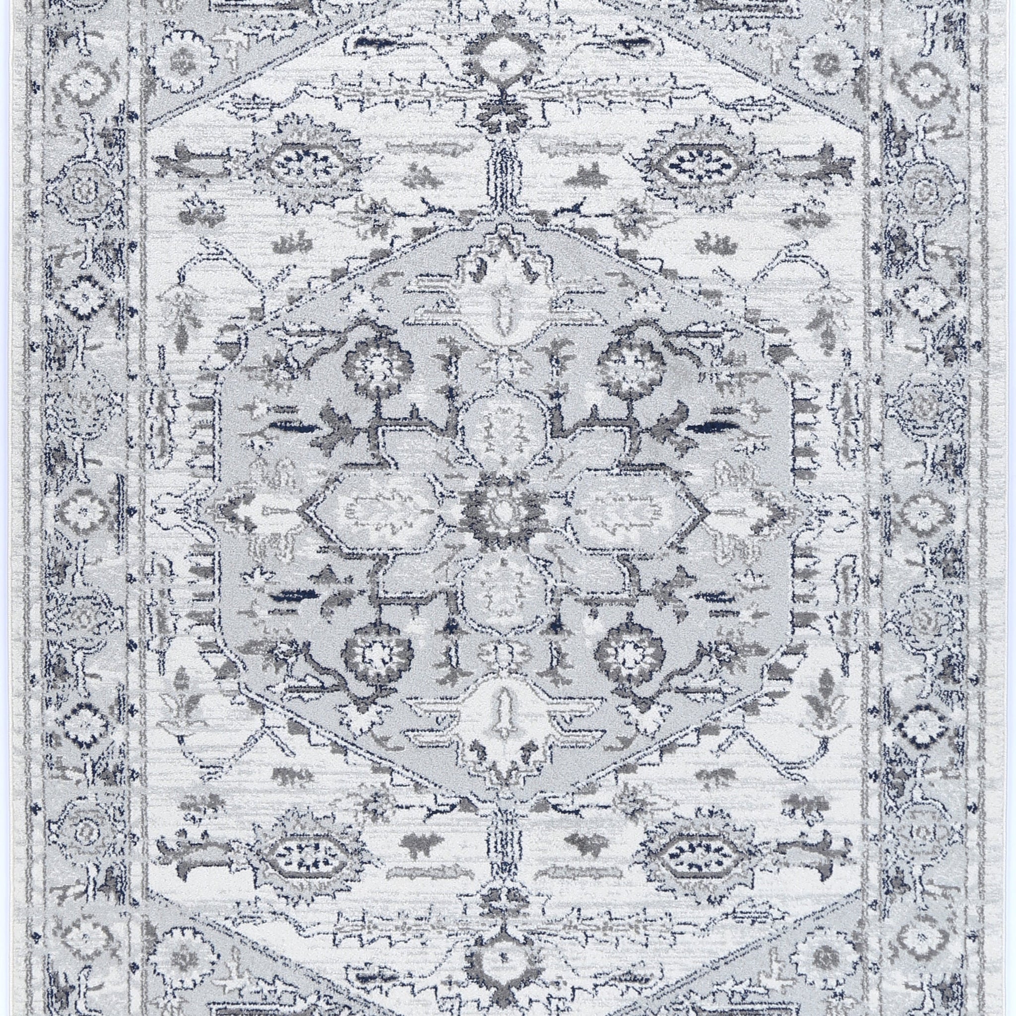 Provence Gaul Traditional Grey & Cream Rug â€“ PROV08