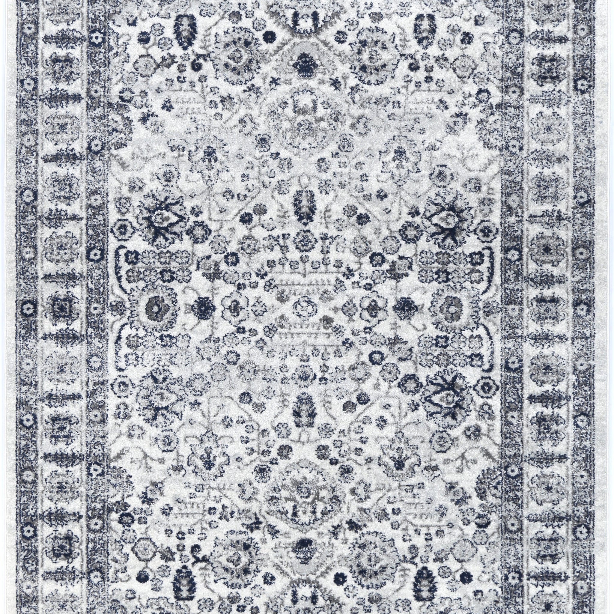 Provence Bonaparte Navy Cream Traditional Rug - PROV16