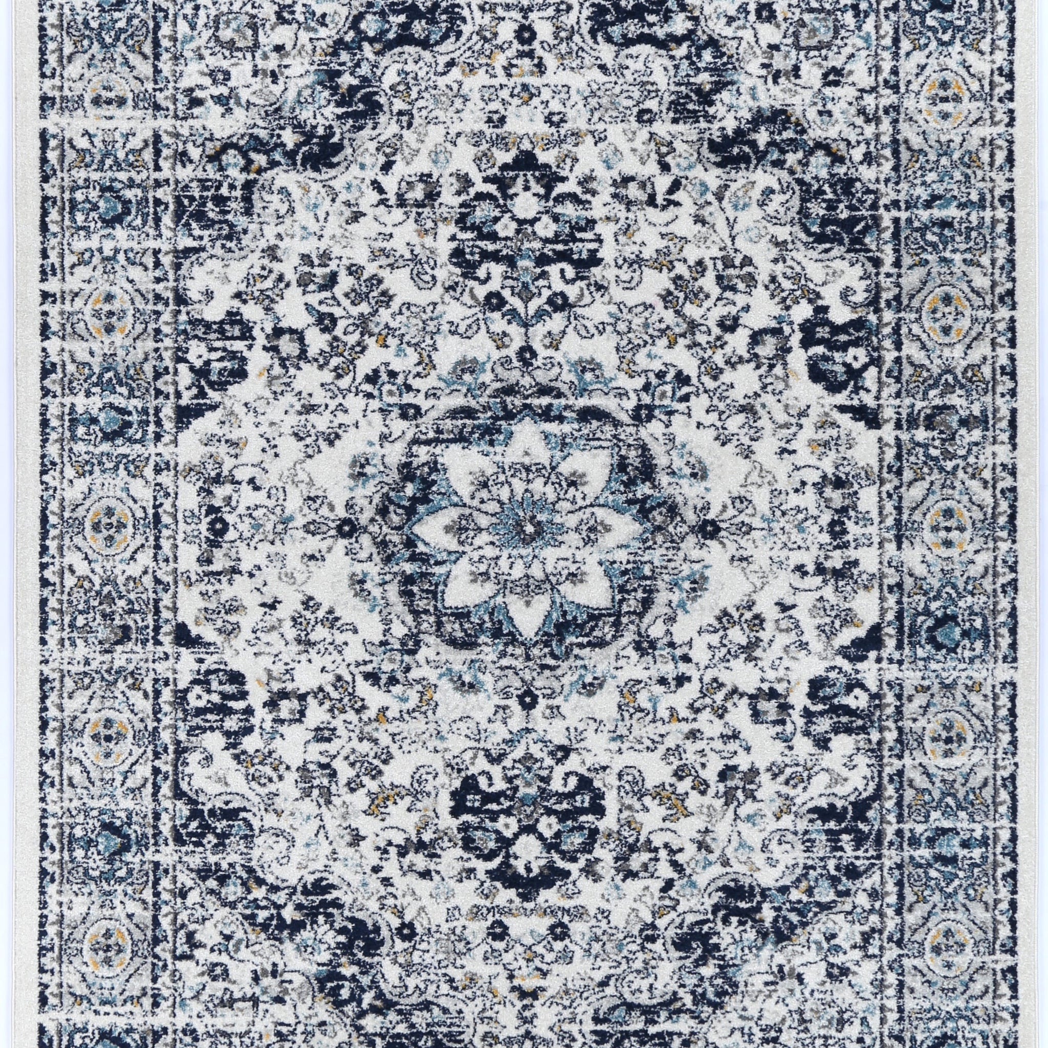 Provence Alpes Navy Multi Traditional Rug - PROV22