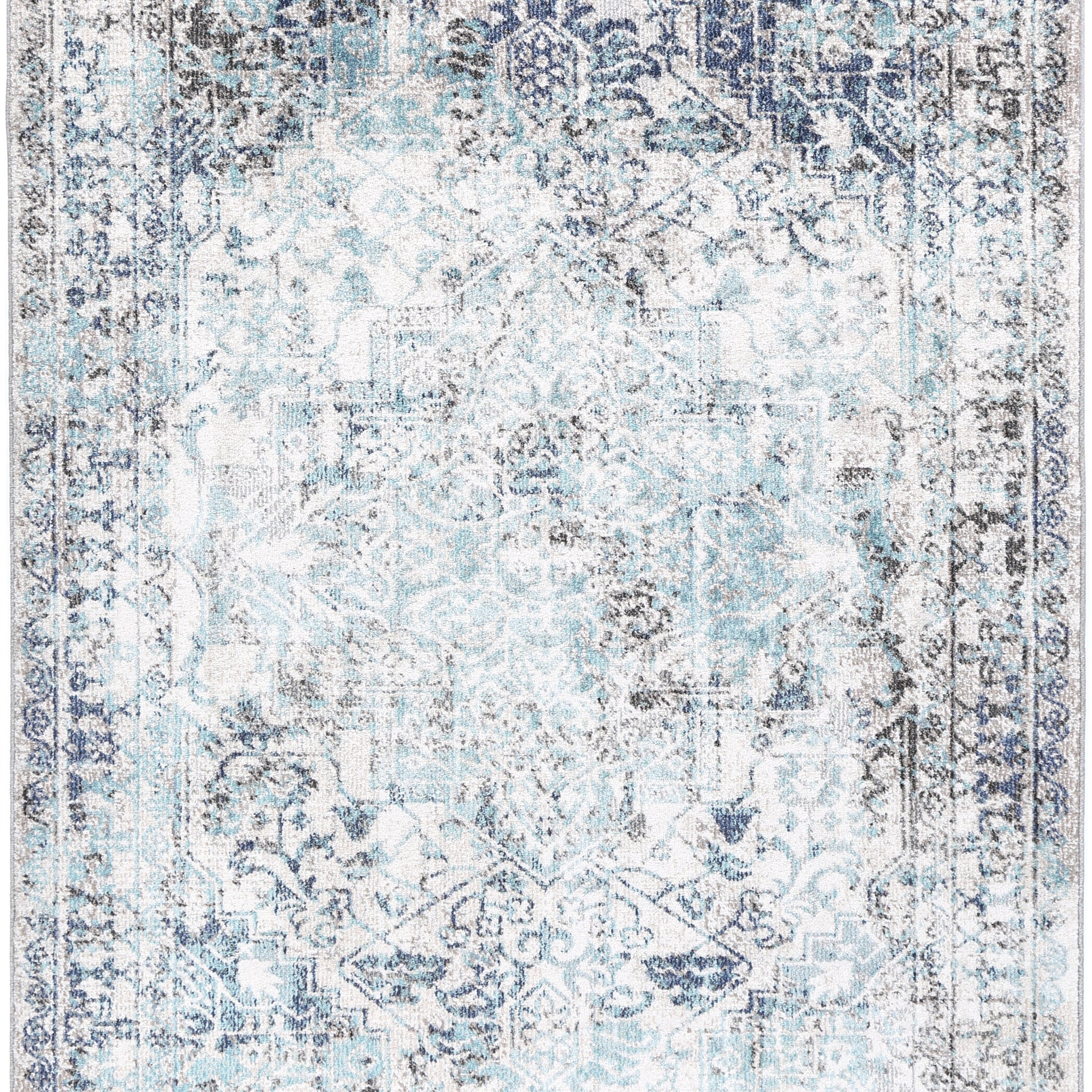 Salsa Adrianita Ivory & Blue Transitional Rug