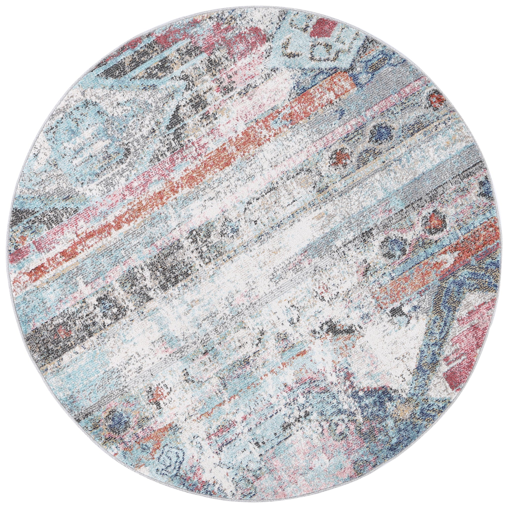 Salsa Taillerfer Multi Ikat Round Rug